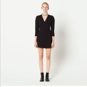 Sandro Paris Embellished Woven Dress Black